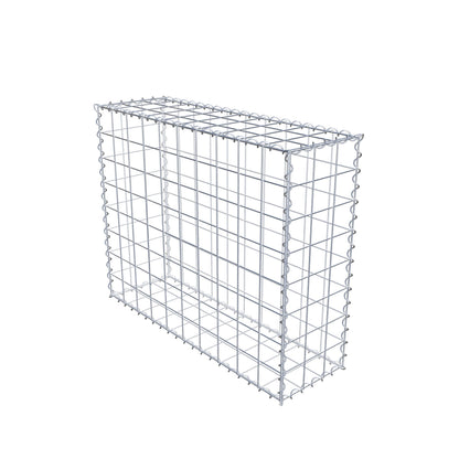 Gabion 100 cm x 80 cm x 30 cm (L x H x D), mesh size 10 cm x 10 cm, spiral