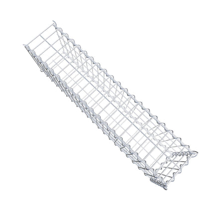 Påväxt gabion typ 2 100 cm x 30 cm x 20 cm (L x H x D), maskstorlek 5 cm x 10 cm, spiral