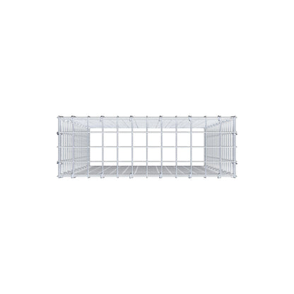 Gavión adicional tipo 3 100 cm x 60 cm x 20 cm (L x A x P), malla 5 cm x 5 cm, anillo en C