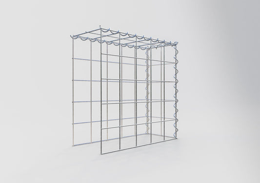 Grown-on gabion type 4 50 cm x 50 cm x 20 cm (L x H x D), mesh size 10 cm x 10 cm, spiral