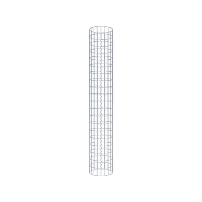 Gabion column around 32 cm diameter, 200 cm height, mesh size 5 cm x 10 cm