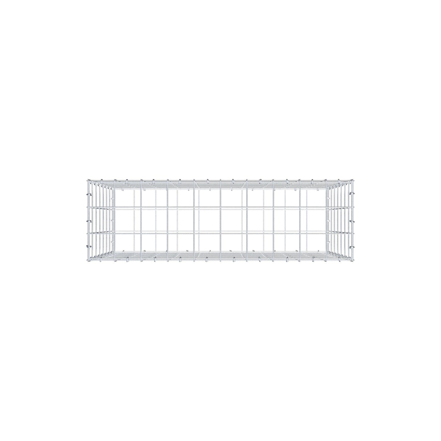 Gabion 100 cm x 70 cm x 30 cm (L x H x D), mesh size 10 cm x 10 cm, C-ring
