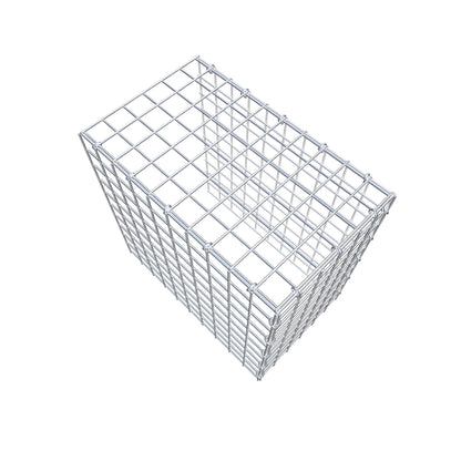 Opbouw schanskorf type 4 50 cm x 50 cm x 30 cm (L x H x D), maaswijdte 5 cm x 5 cm, C-ring