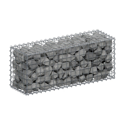 Gabião 100 cm x 40 cm x 30 cm (C x A x P), malhagem 5 cm x 5 cm, espiral