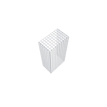 Gabião Tipo 4 100 cm x 30 cm x 50 cm (C x A x P), malhagem 5 cm x 5 cm, anel C