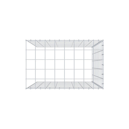Mounted gabion type 4 100 cm x 80 cm x 50 cm (L x H x D), mesh size 10 cm x 10 cm, C-ring