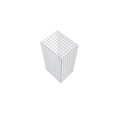 Anbaugabione Typ 2 100 cm x 50 cm x 40 cm (L x H x T), Maschenweite 5 cm x 5 cm, C-Ring