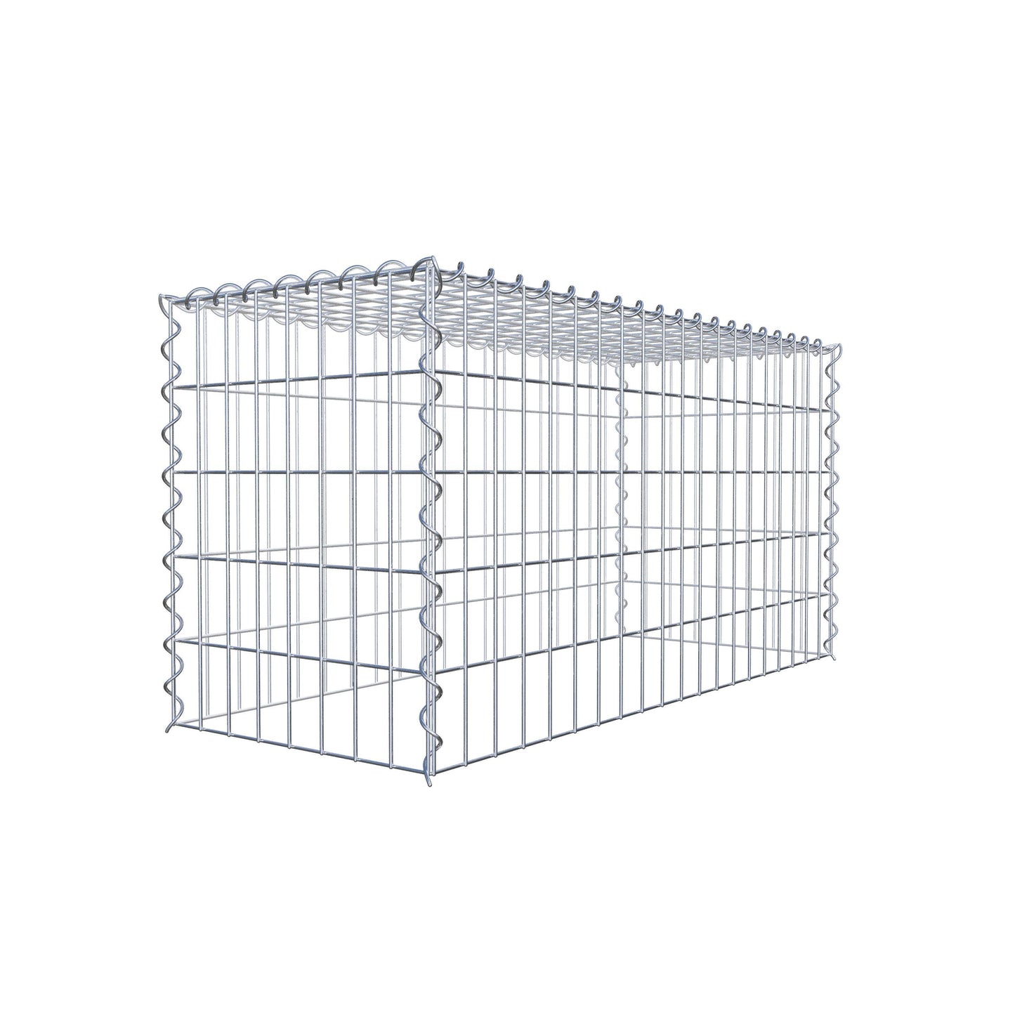Gavión complementario tipo 3 100 cm x 50 cm x 40 cm (L x A x P), malla 5 cm x 10 cm, espiral