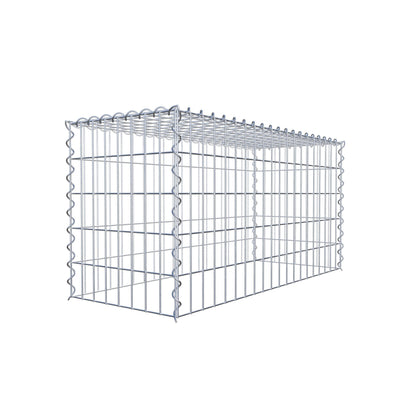 Gavión complementario tipo 3 100 cm x 50 cm x 40 cm (L x A x P), malla 5 cm x 10 cm, espiral