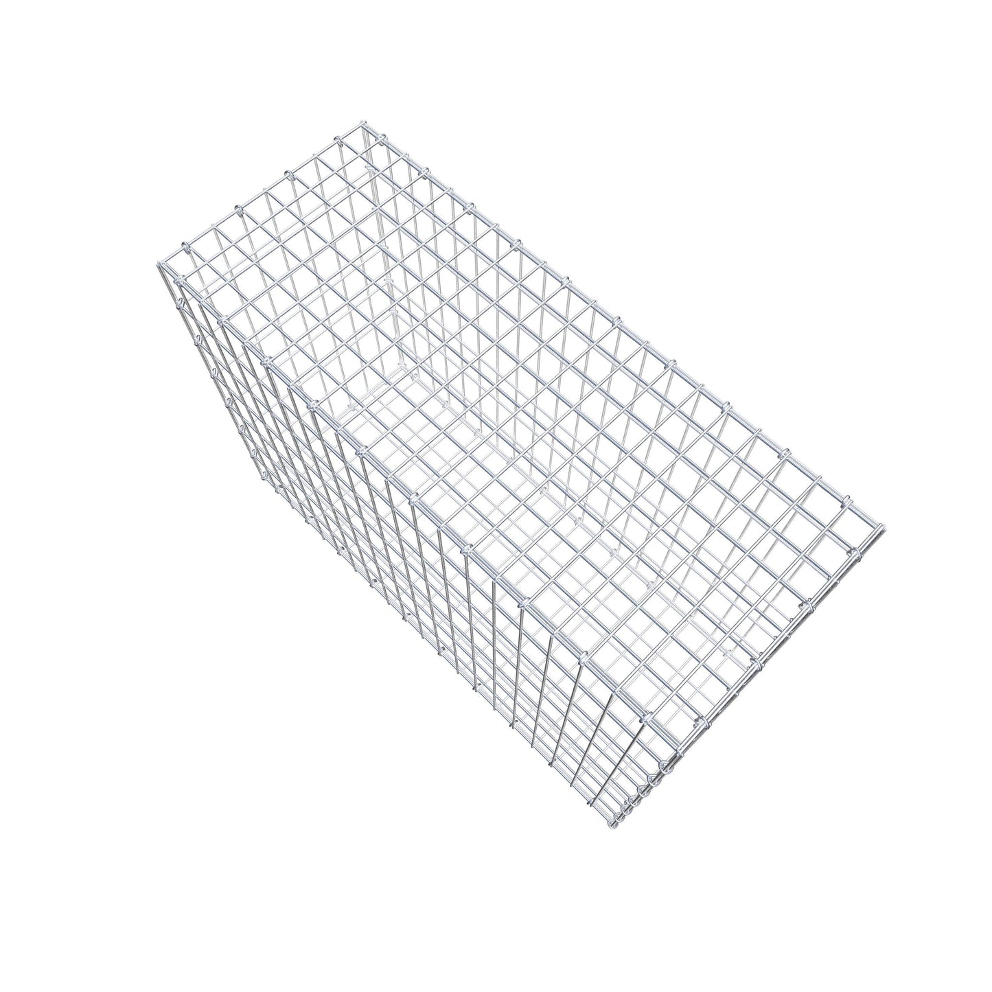 Gabião 100 cm x 70 cm x 40 cm (C x A x P), malhagem 5 cm x 10 cm, anel C