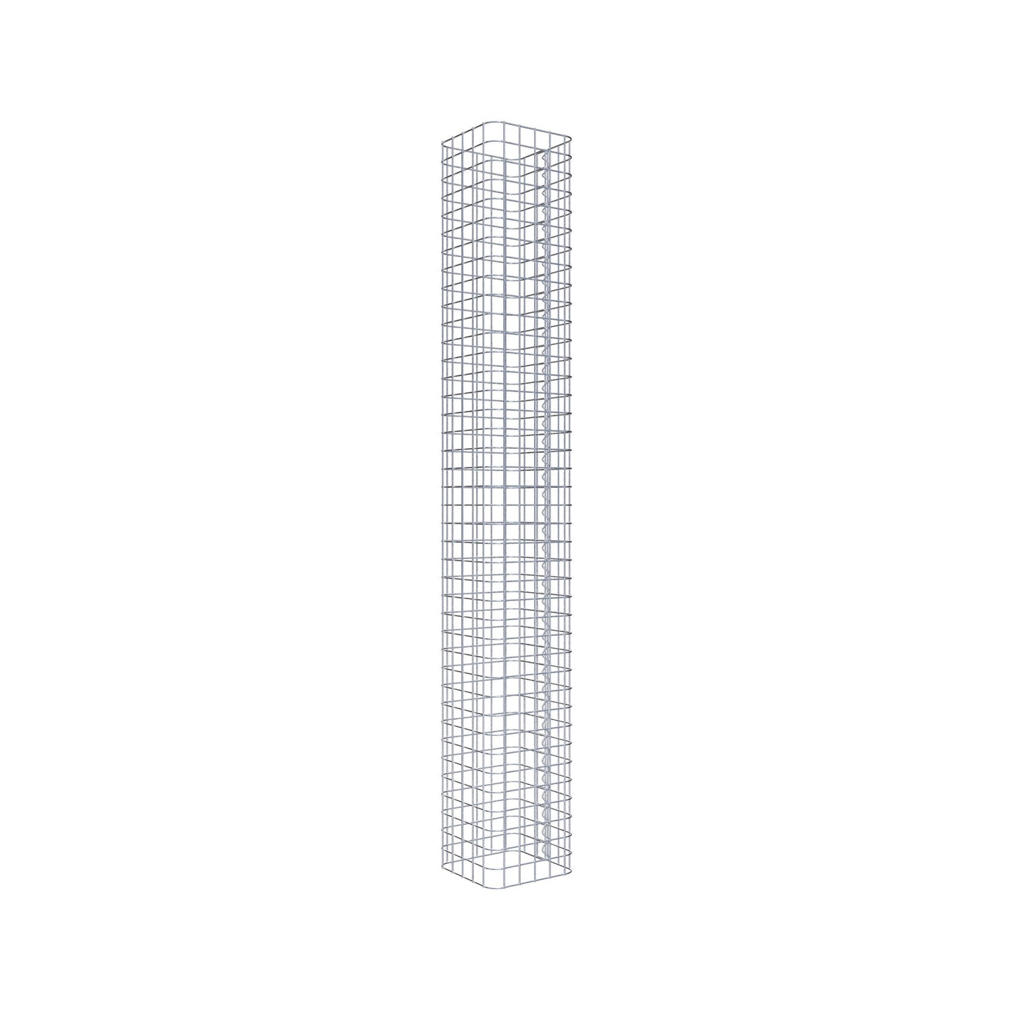 Columna de gaviones angular 27 cm x 27 cm, 200 cm de altura, MW 5 cm x 5 cm