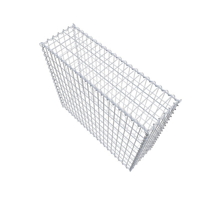 Gabion 100 cm x 90 cm x 30 cm (L x H x D), mesh size 5 cm x 10 cm, spiral