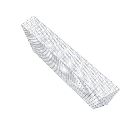 Gabion 200 cm x 100 cm x 30 cm (L x H x D), maskestørrelse 5 x 5 cm, spiralring