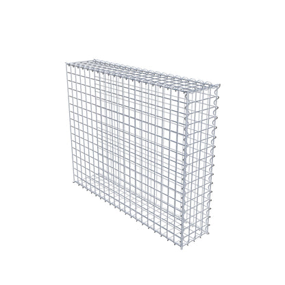Gabion rapporté type 2 100 cm x 80 cm x 20 cm (L x H x P), mailles 5 cm x 5 cm, spirale