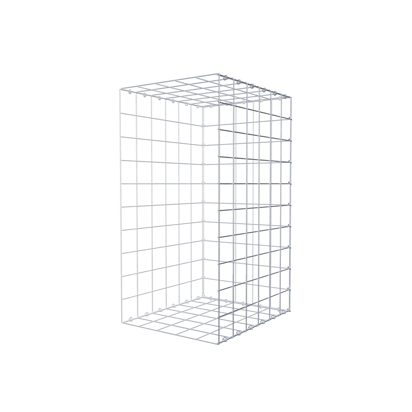 Gabião Tipo 2 100 cm x 60 cm x 50 cm (C x A x P), malhagem 10 cm x 10 cm, anel C