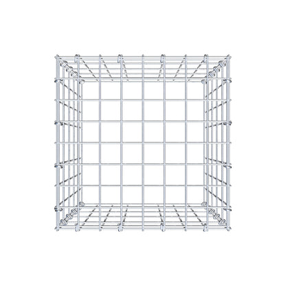 Mounted gabion type 3 50 cm x 40 cm x 40 cm (L x H x D), mesh size 5 cm x 10 cm, C-ring