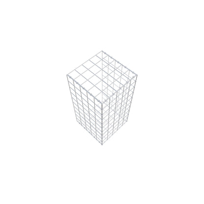 Gabião tipo 2 100 cm x 50 cm x 50 cm (C x A x P), malhagem 10 cm x 10 cm, anel C