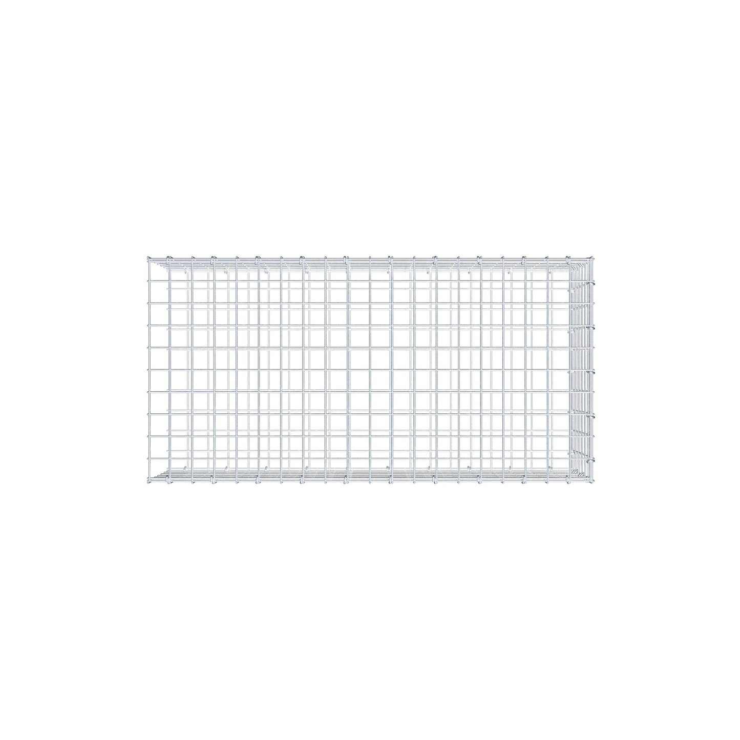 Gavión acoplable tipo 2 100 cm x 30 cm x 50 cm (L x A x P), malla 5 cm x 5 cm, anillo en C