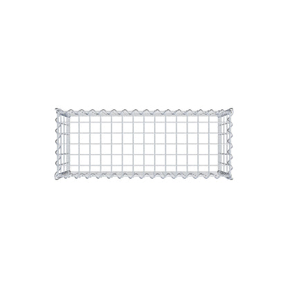 Gabião tipo 3 80 cm x 40 cm x 30 cm (C x A x P), malhagem 5 cm x 10 cm, espiral