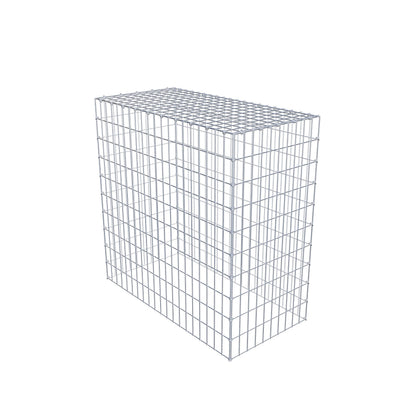 Mounted gabion type 3 100 cm x 100 cm x 50 cm (L x H x D), mesh size 5 cm x 10 cm, C-ring