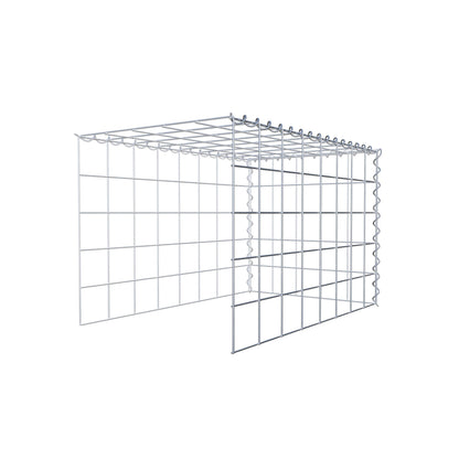 Mounted gabion type 4 80 cm x 50 cm x 50 cm (L x H x D), mesh size 10 cm x 10 cm, spiral