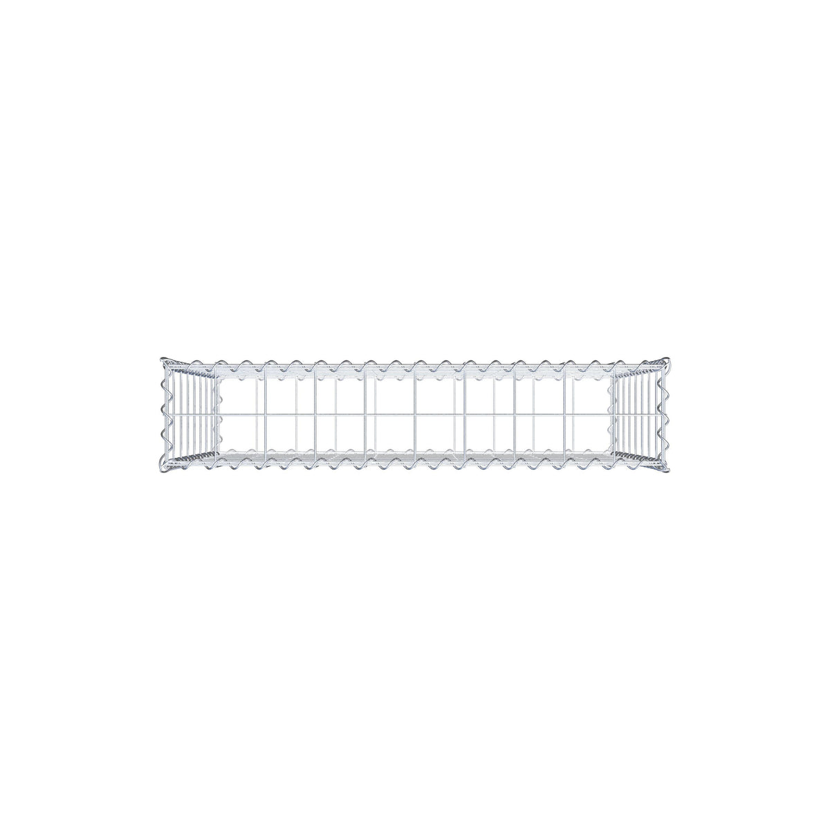 Gabion 100 cm x 80 cm x 20 cm (L x H x P), mailles 10 cm x 10 cm, spirale