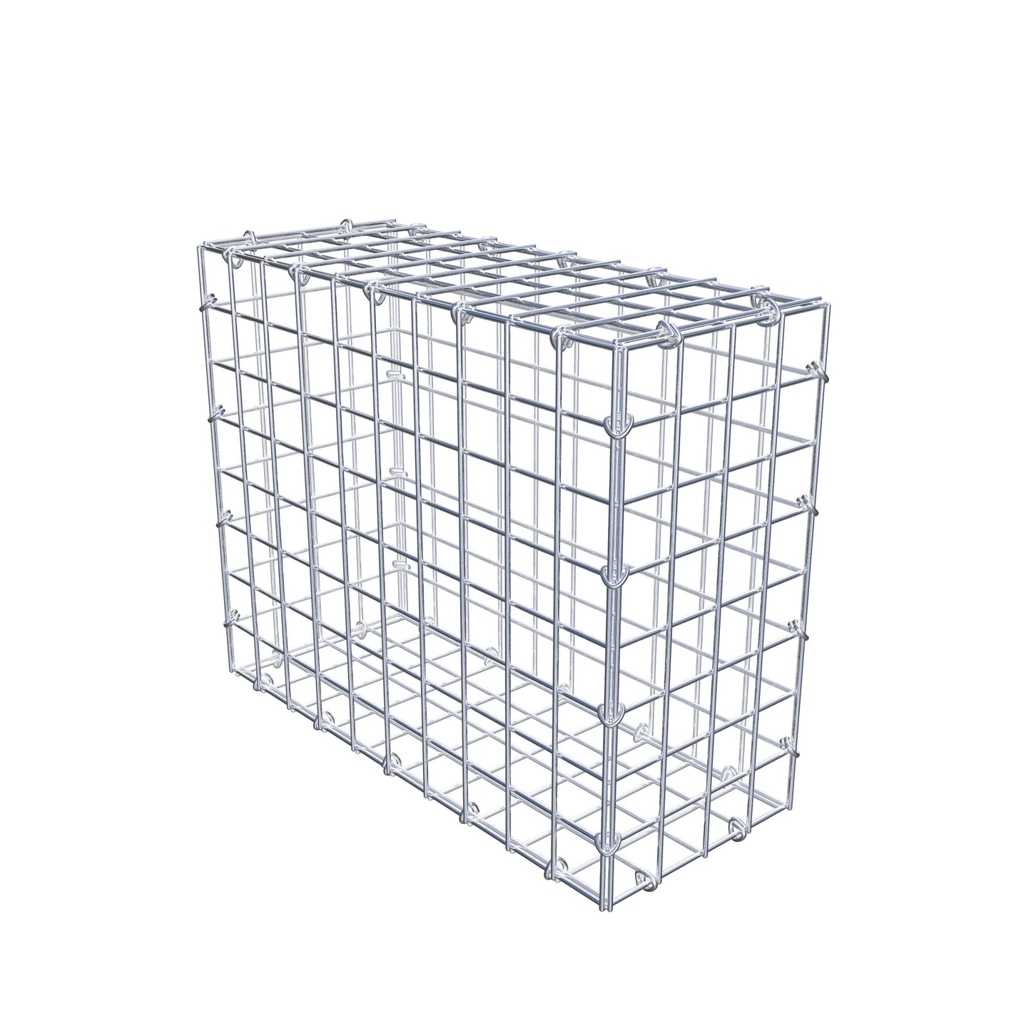 Schanskorf 50 cm x 40 cm x 20 cm (L x H x D), maaswijdte 5 cm x 5 cm, C-ring
