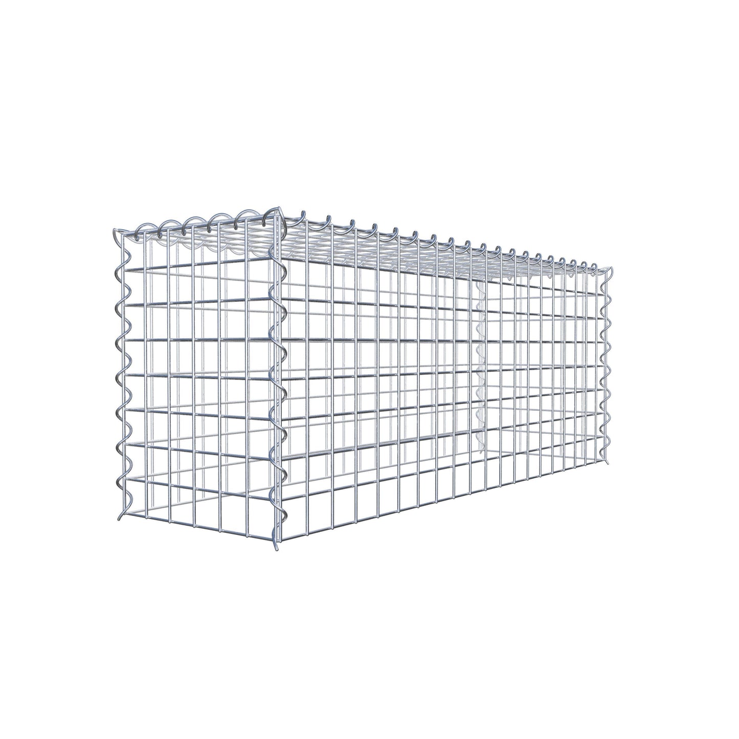 Gabbione aggiuntivo tipo 3 100 cm x 40 cm x 30 cm (L x A x P), dimensione maglia 5 cm x 5 cm, a spirale