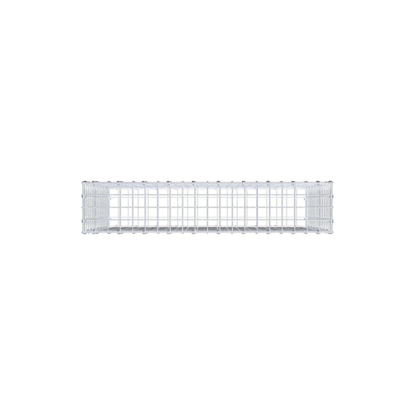 Gabion 100 cm x 80 cm x 20 cm (L x H x D), mesh size 5 x 5 cm, spiral ring