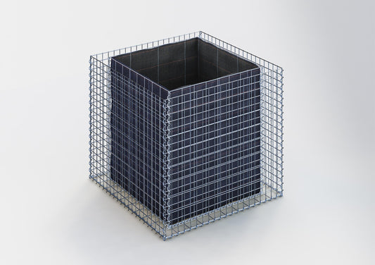 Letto rialzato rettangolare 100 cm x 90 cm x 100 cm (L x H x P), dimensione della rete 5 x 5 cm, spessore delle pareti 10 cm
