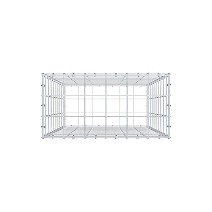 Gabion 100 cm x 60 cm x 30 cm (L x H x D), mesh size 10 cm x 10 cm, C-ring