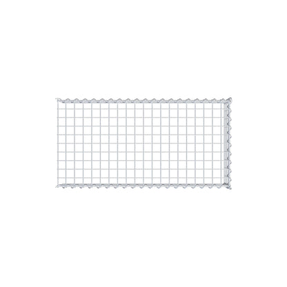 Grown-on gabion type 4 100 cm x 20 cm x 50 cm (L x H x D), mesh size 5 cm x 5 cm, spiral