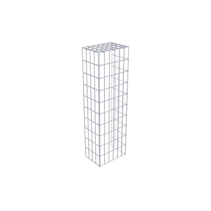 Gabião Tipo 4 100 cm x 20 cm x 30 cm (C x A x P), malhagem 5 cm x 10 cm, anel C