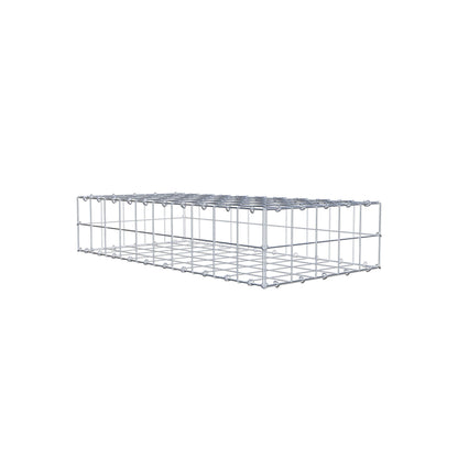 Gabion 100 cm x 20 cm x 50 cm (L x H x D), mesh size 10 cm x 10 cm, C-ring