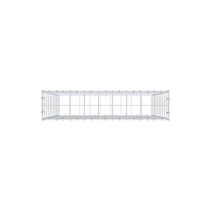 Gabione 100 cm x 90 cm x 20 cm (L x H x T), Maschenweite 10 cm x 10 cm, C-Ring