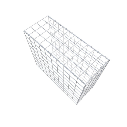 Mounted gabion type 4 100 cm x 90 cm x 40 cm (L x H x D), mesh size 10 cm x 10 cm, C-ring