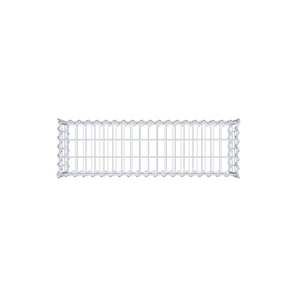 Schanskorf 100 cm x 30 cm x 30 cm (L x H x D), maaswijdte 5 cm x 10 cm, spiraalvormig