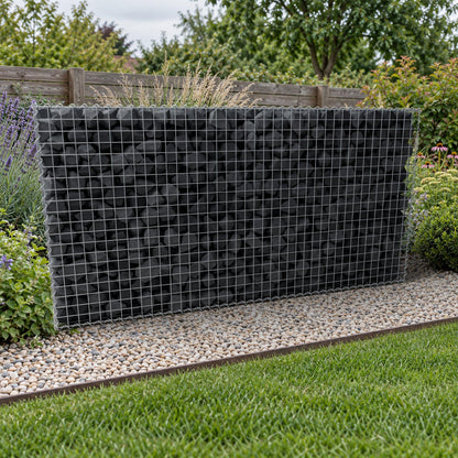 Gabione 200 cm x 100 cm x 50 cm (L x H x T), Maschenweite 5 cm x 5 cm, Spirale