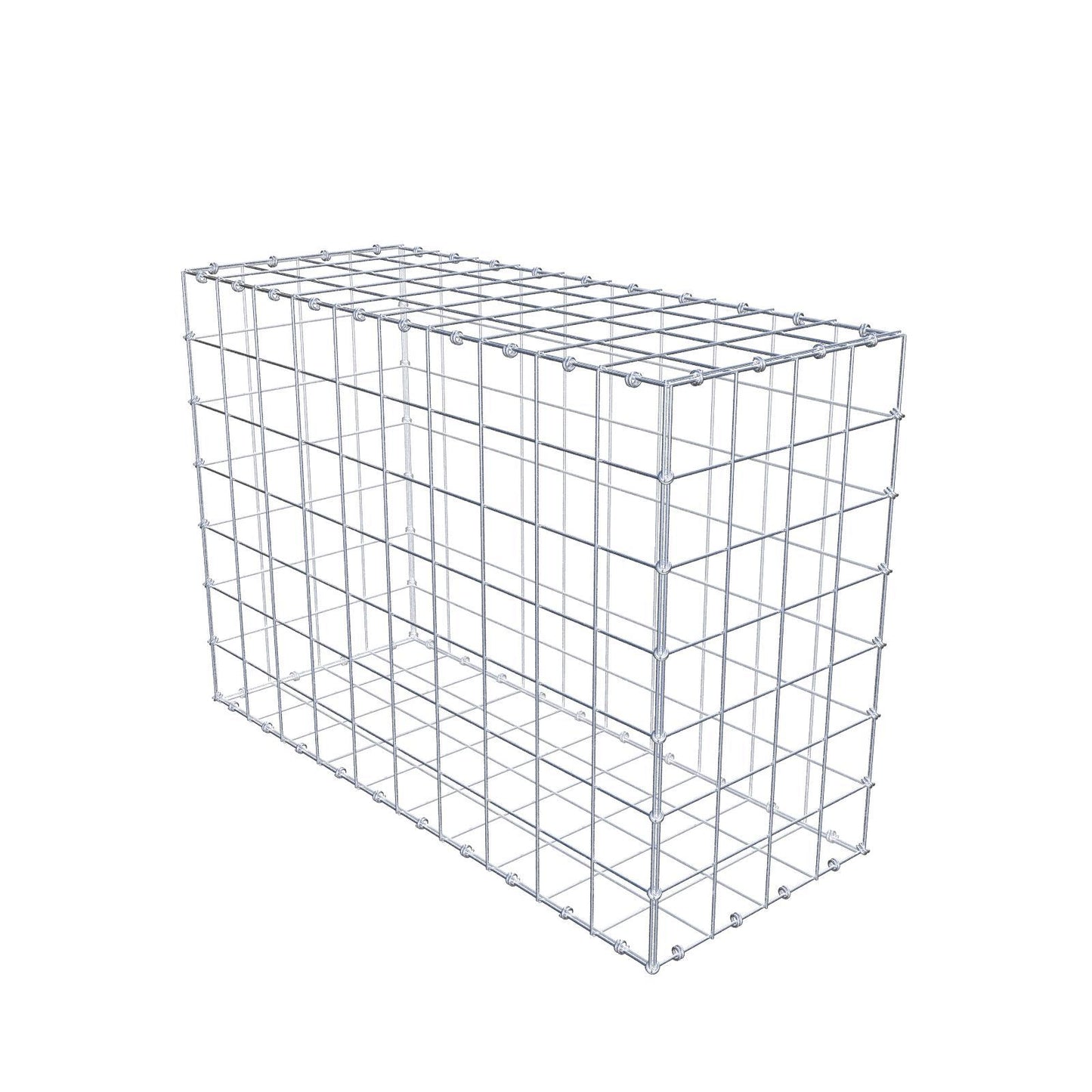 Gabion 100 cm x 70 cm x 40 cm (L x H x D), mesh size 10 x 10 cm, spiral ring