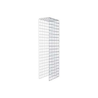Mounted gabion type 4 100 cm x 30 cm x 20 cm (L x H x D), mesh size 5 cm x 5 cm, C-ring