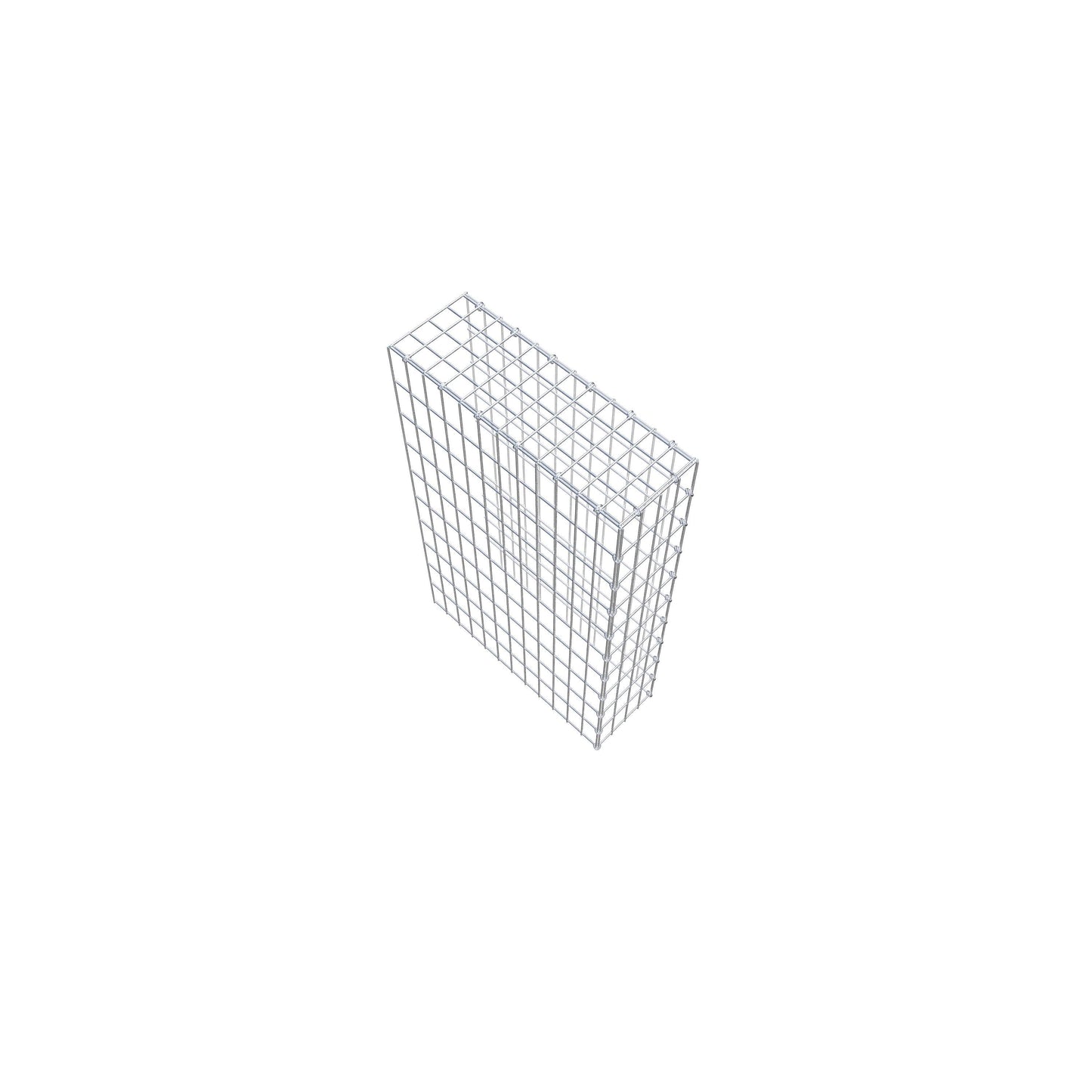 Gabião Tipo 4 100 cm x 60 cm x 20 cm (C x A x P), malhagem 5 cm x 10 cm, anel C