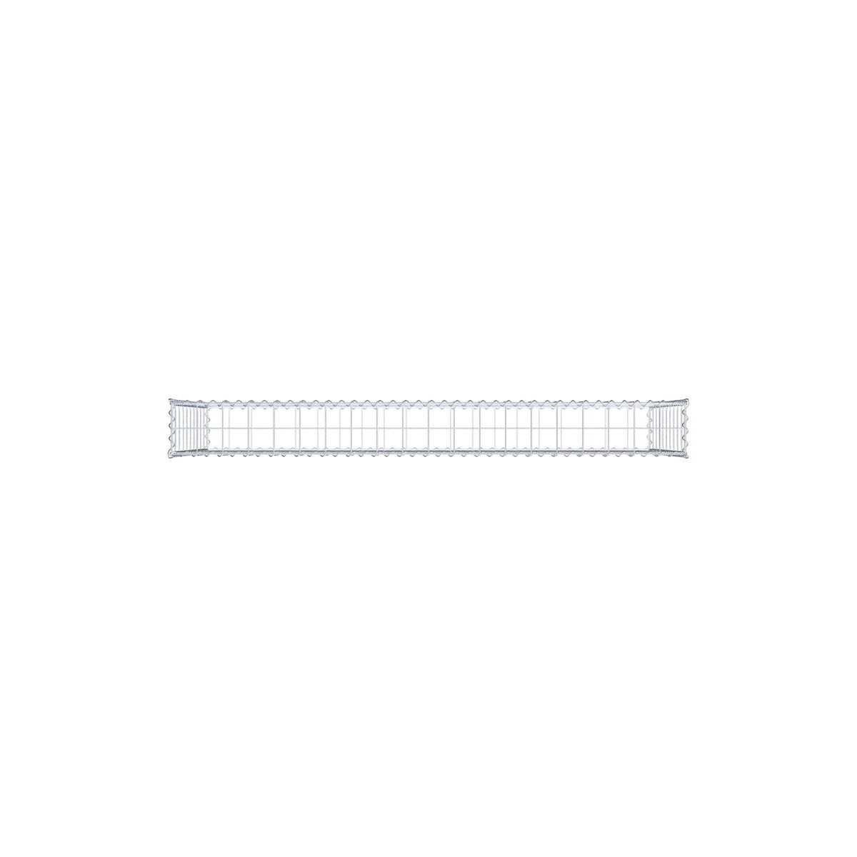 Gabion 200 cm x 100 cm x 20 cm (L x H x P), mailles 10 cm x 10 cm, spirale