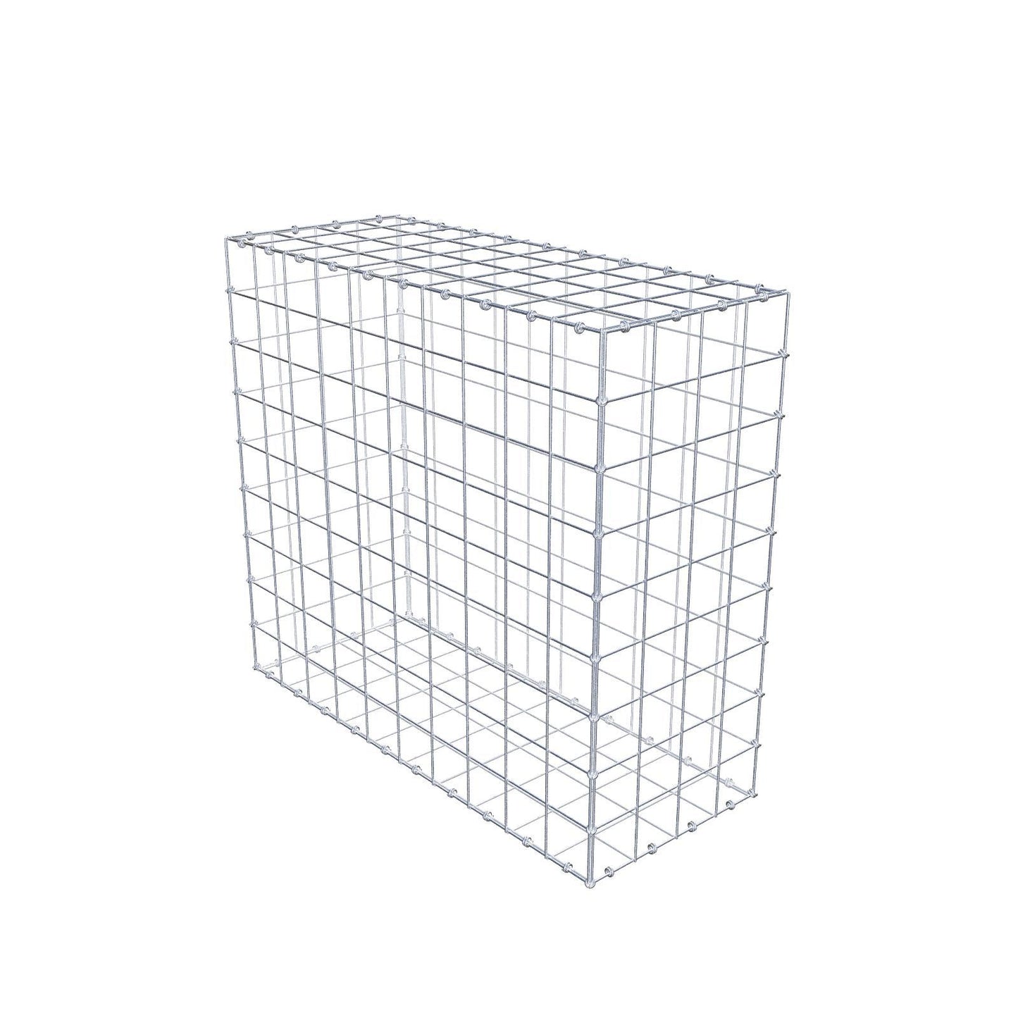 Gabion 100 cm x 90 cm x 40 cm (L x H x D), mesh size 10 x 10 cm, spiral ring