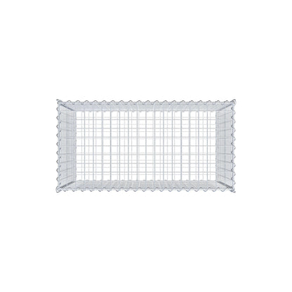 Gabion 100 cm x 70 cm x 50 cm (L x H x D), maskstorlek 5 cm x 5 cm, spiral