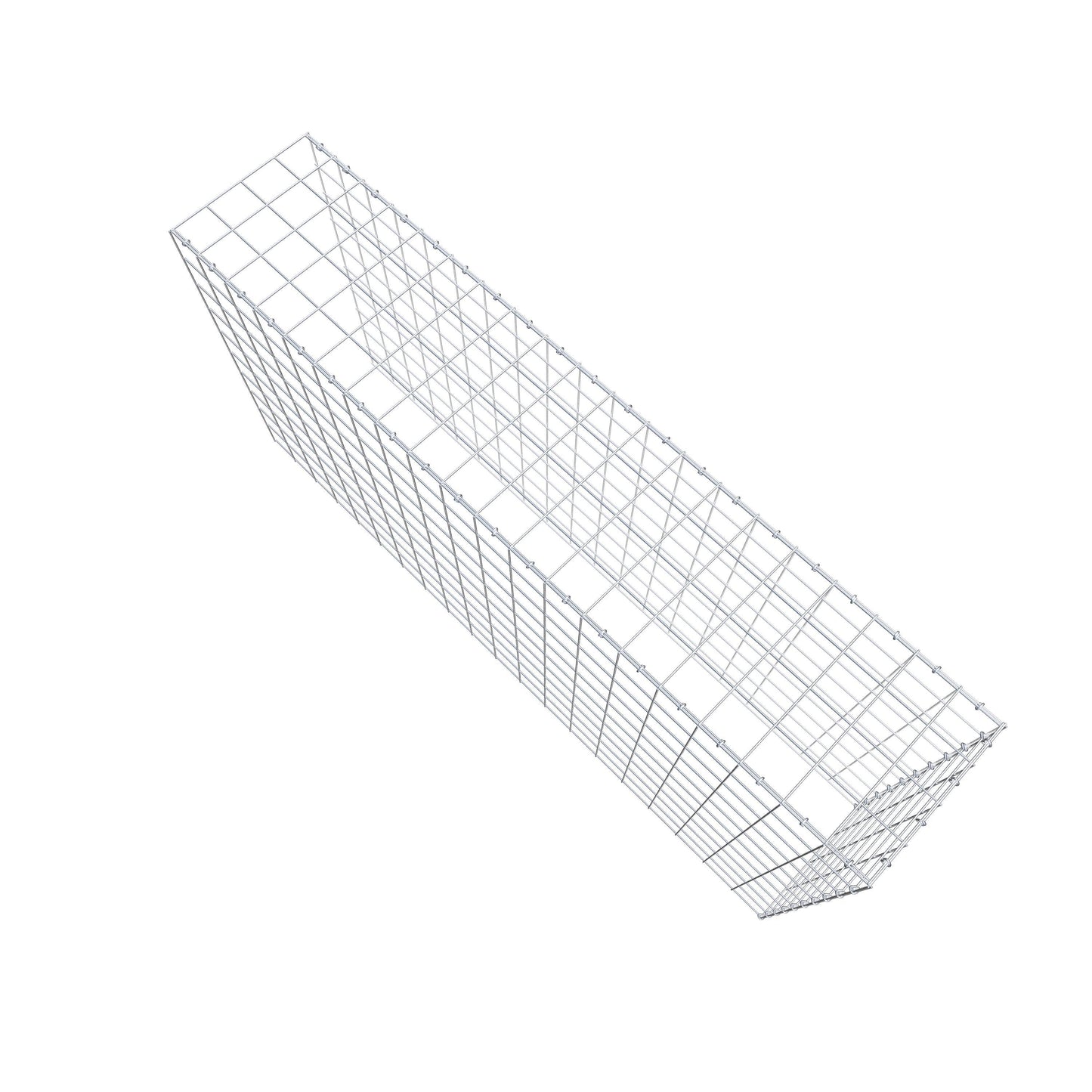Extra gabion typ 4 200 cm x 100 cm x 40 cm (L x H x D), maskstorlek 10 cm x 10 cm, C-ring