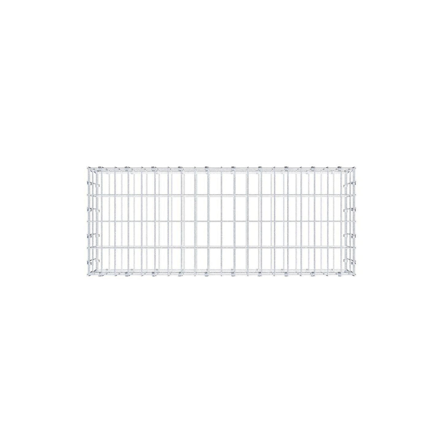 Gabion 100 cm x 20 cm x 40 cm (L x H x D), mesh size 5 x 10 cm, spiral ring