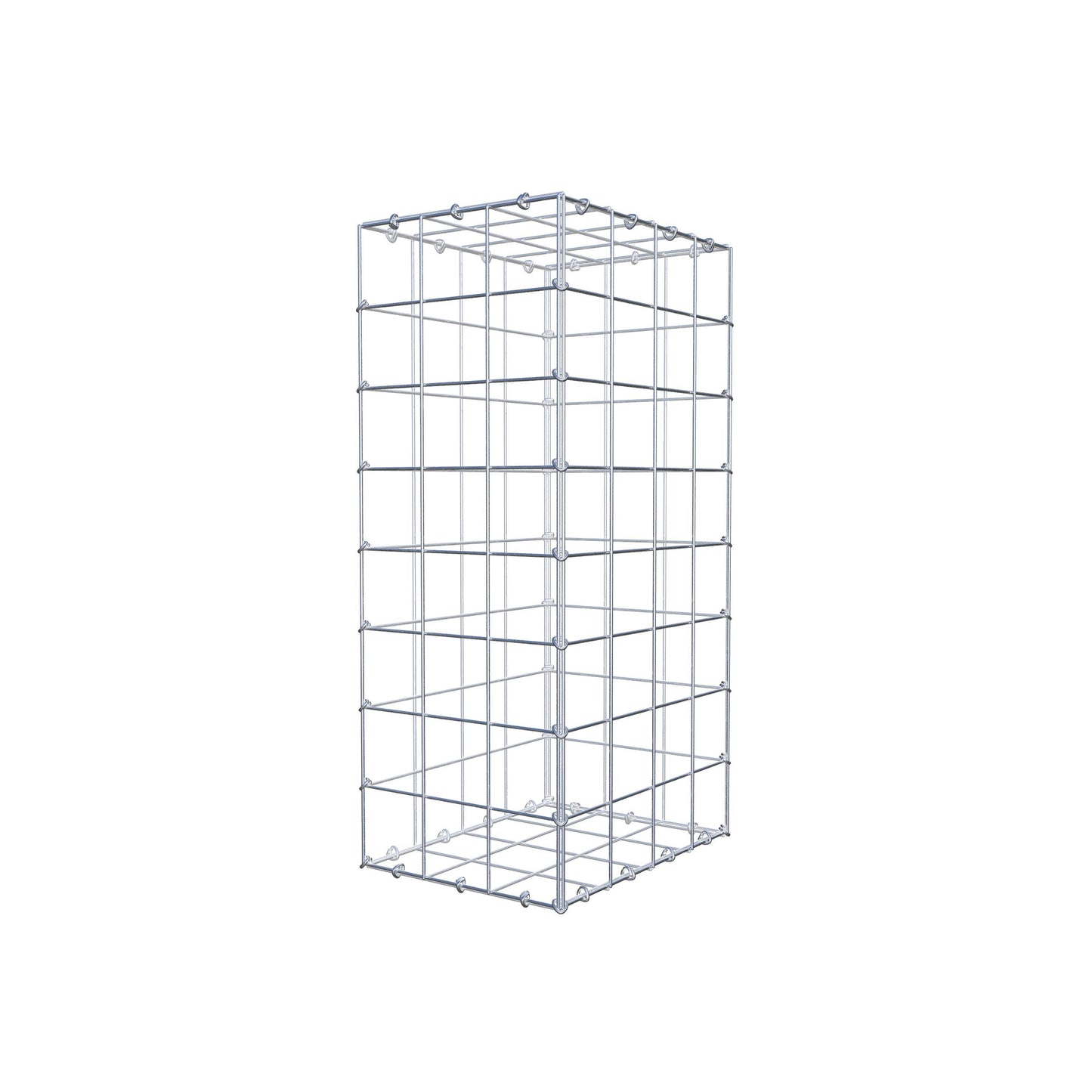 Gabião 80 cm x 40 cm x 30 cm (C x A x P), malhagem 10 cm x 10 cm, anel C