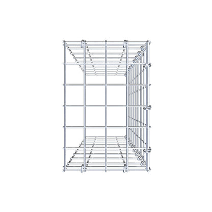 Gabião Tipo 4 100 cm x 20 cm x 30 cm (C x A x P), malhagem 5 cm x 10 cm, anel C
