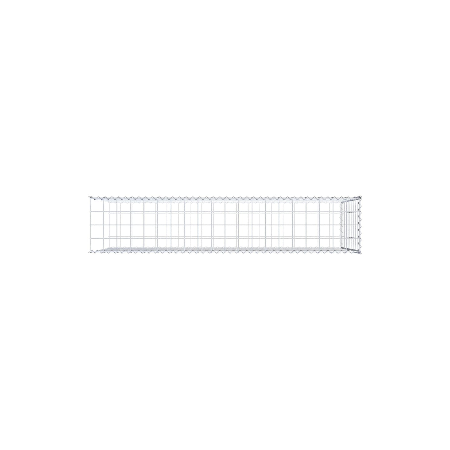 Grown-on gabion type 2 200 cm x 100 cm x 40 cm (L x H x D), mesh size 10 cm x 10 cm, spiral