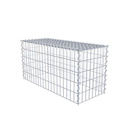 Gavión complementario tipo 3 100 cm x 50 cm x 40 cm (L x A x P), malla 5 cm x 10 cm, espiral